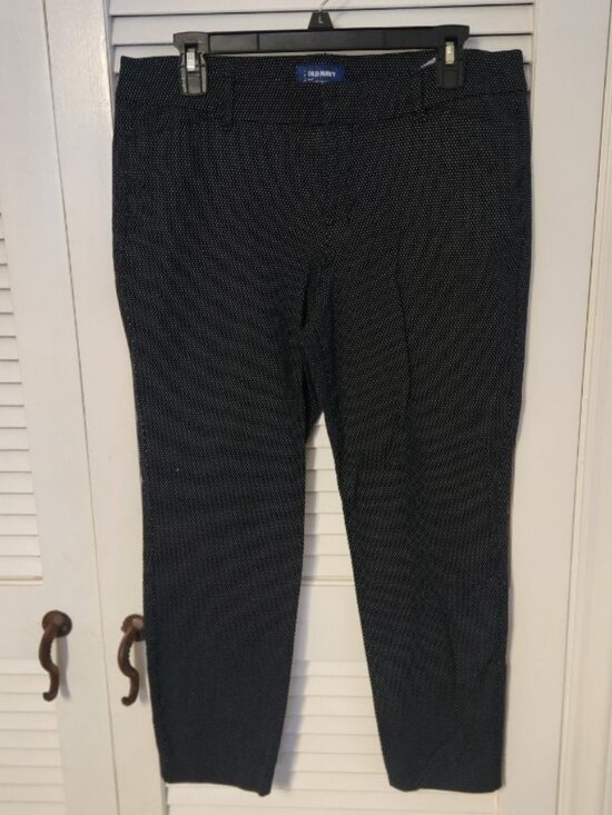 Old navy Black & Whirw Pixie Pants - Size 14 - Picture 1 of 5
